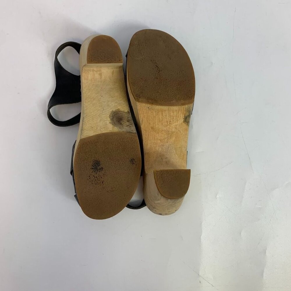 Swedish Hasbeens Women's Merci Leather Crossover Open Toe Sandals Size 8/38‎ - Picture 13 of 13
